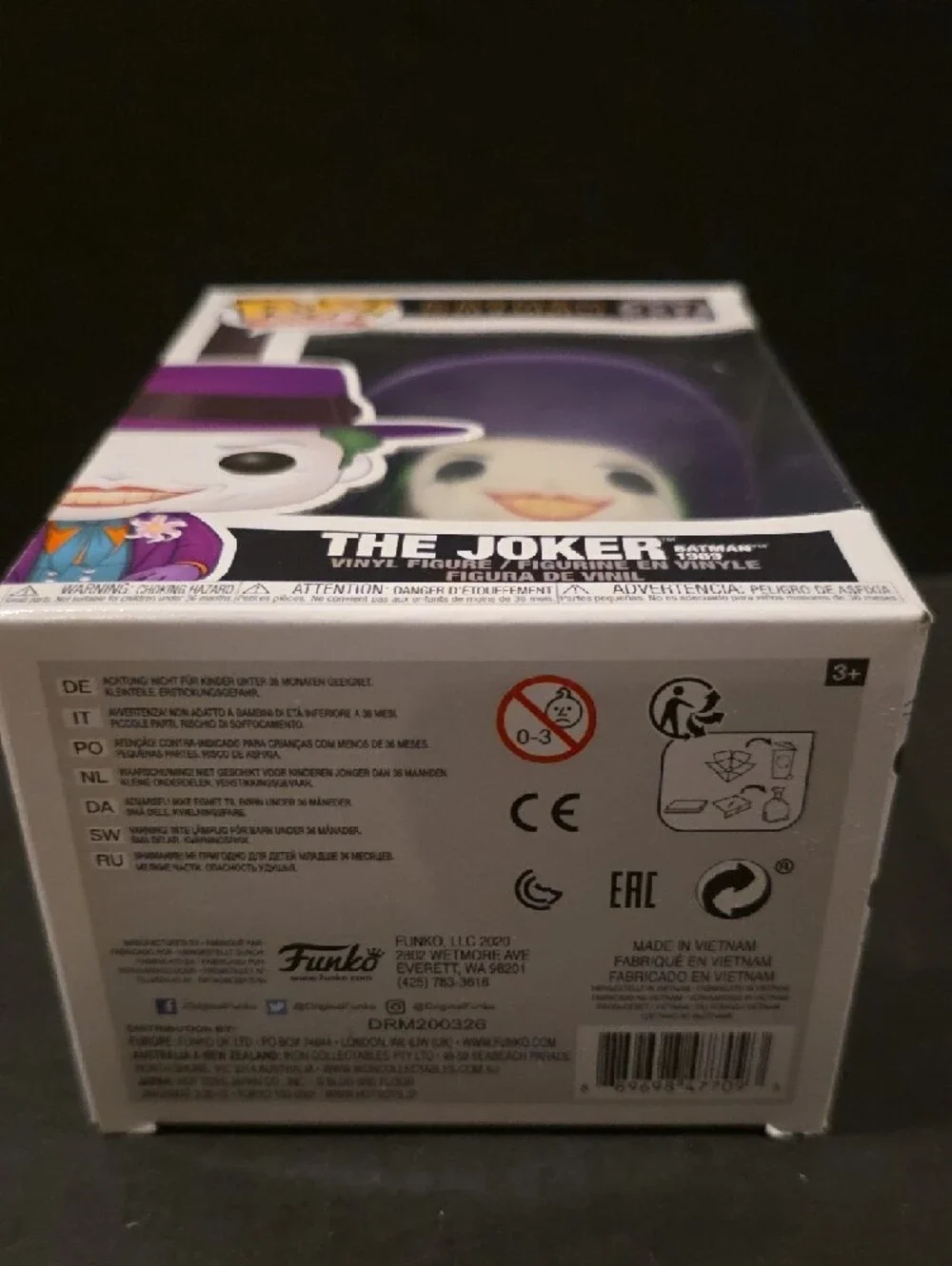 Funko The Joker Vinyl Figure — Purple Hat and Green Hair - Picture 2 of 6